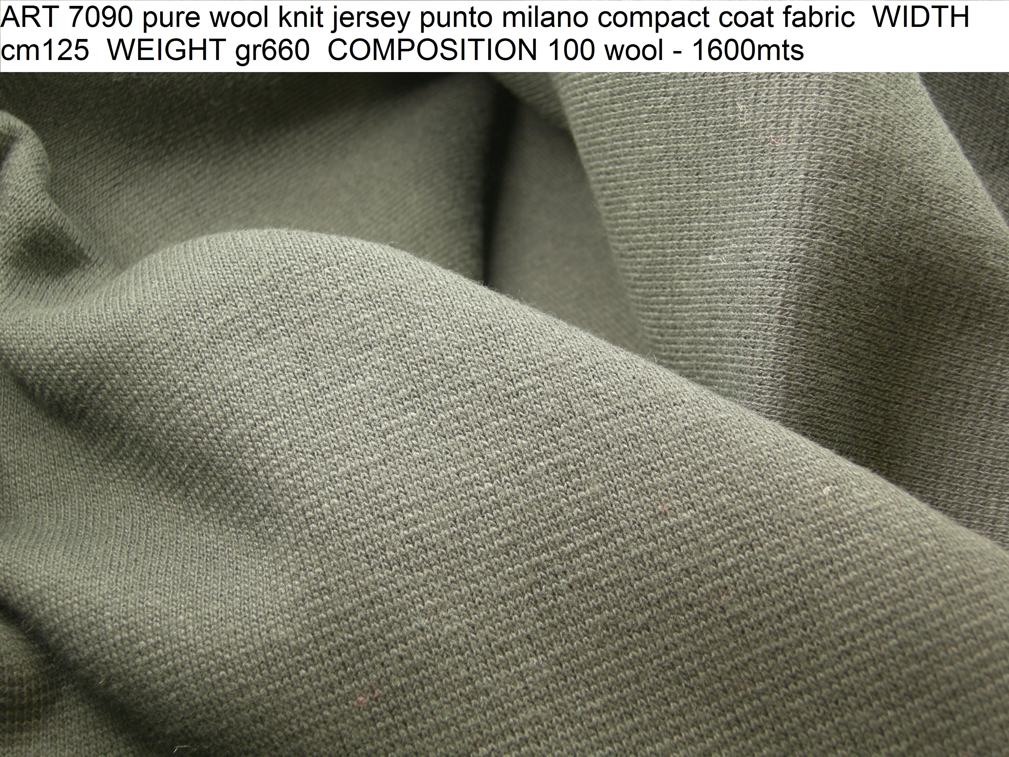 100 wool knit fabric