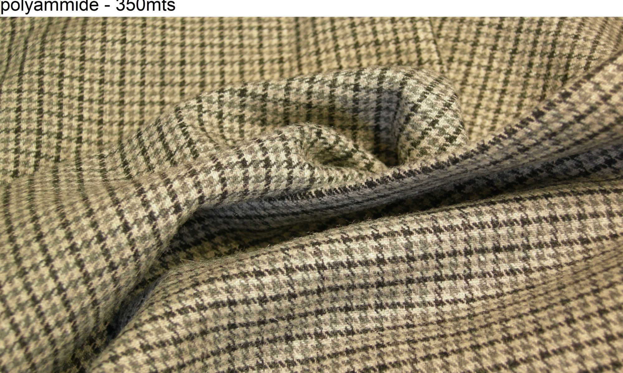 ART 7416 tartan glen check wool blend jacket fabric WIDTH cm150 WEIGHT ...